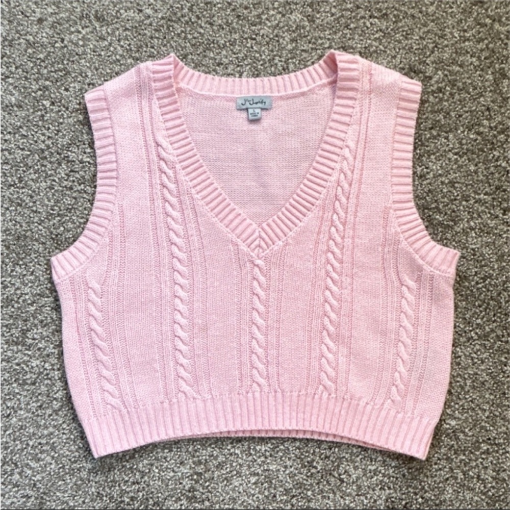 J for Justify Light Pink Knit Top